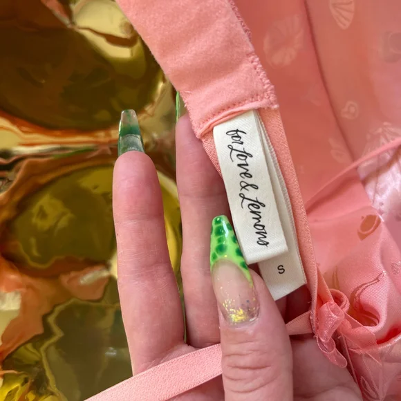 For Love And Lemons Seashell Chemise (PINK) - Picture 7 of 7